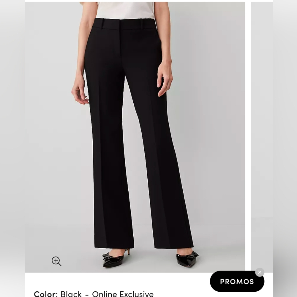 Petite curvy dress trousers - black